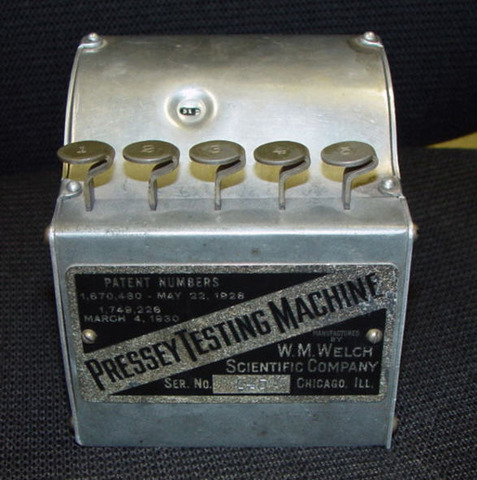 Pressey Testing Machine