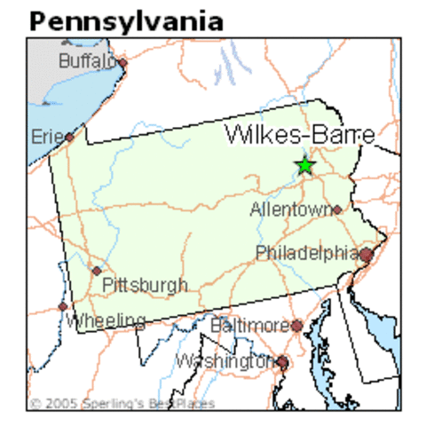 Mother and Tim move to Wilkes Barre