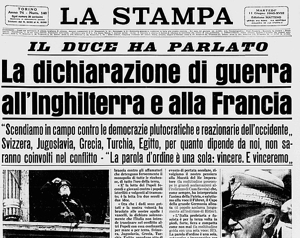 ITALIA ENTRA IN GUERRA