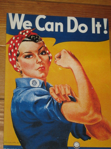 Rosie the Riveter enters the work force