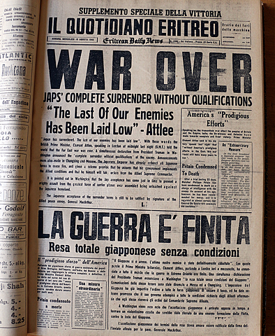 FINE CONFLITTO MONDIALE