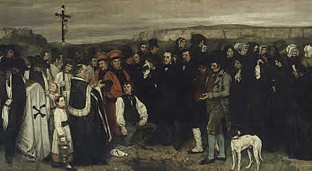 Enterrament a Ornans Quadre (Gustave Courbet)