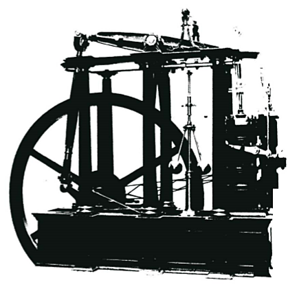 Watt construye una maquina de vapor