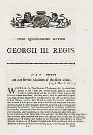 End to International Slave Trade