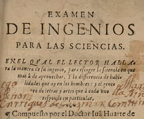 Juan Huarte de San Juan (1529- 1588)