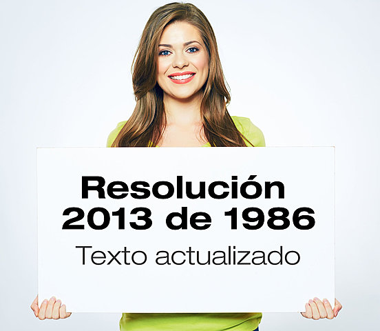 RESOLUCIÓN 2013 (JUNIO 6 1986)