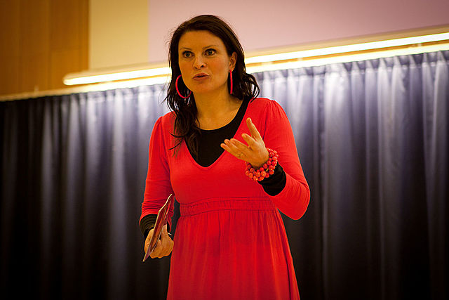 The first notable woman in political journalism