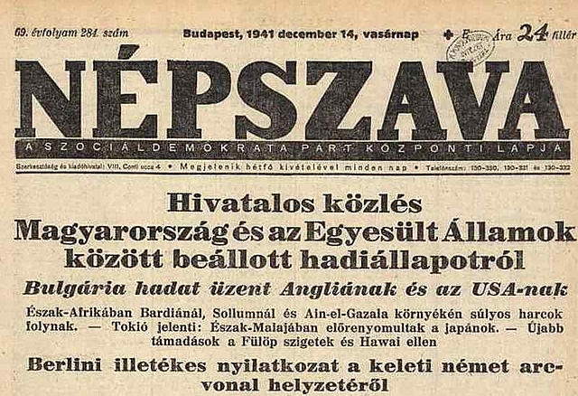 Magyarország hadiállapotban a szövetségesekkel