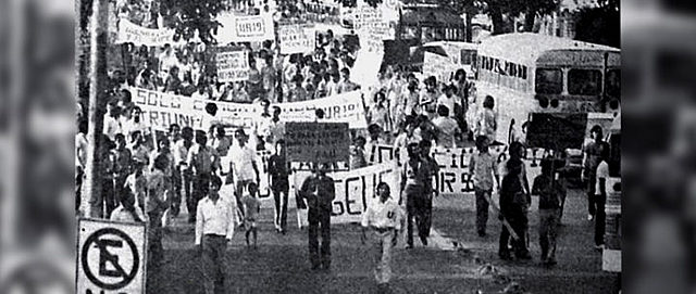 manifestación estudiantil