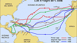 Timeline: Los viajes de Colón