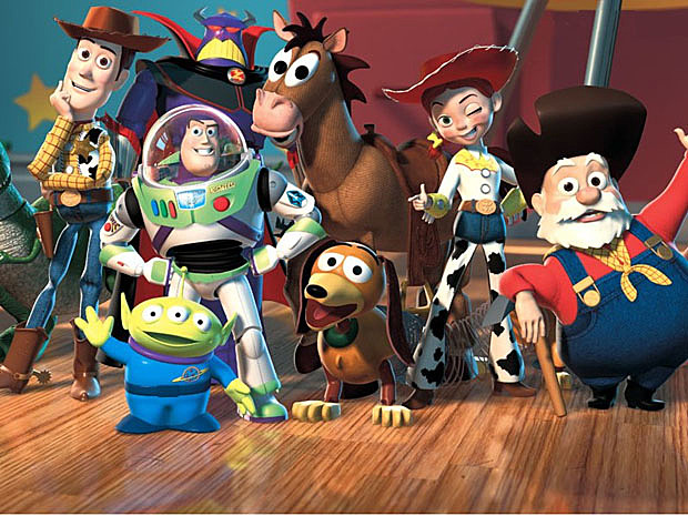 Первый полнометражный компьютерный мультфильм "История игрушек".