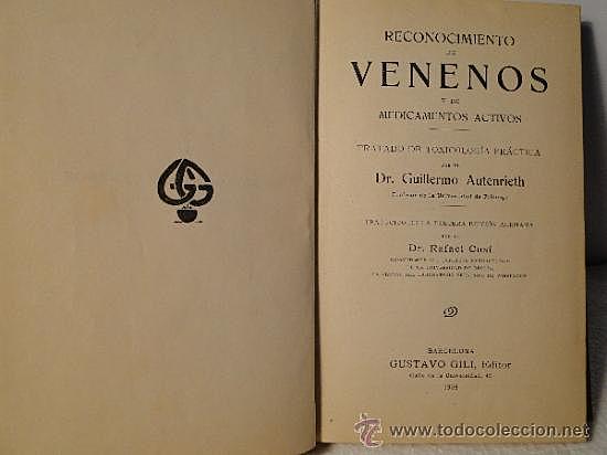 Edad contemporánea- Tratado de Venenos