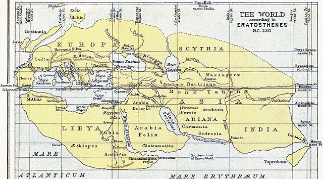 Mapa de Erastostenes (275-194 a.C)