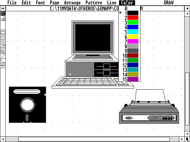 Digital Research, GEM Draw 1.0.
