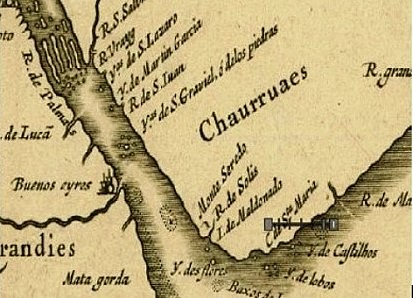 Juan Ortíz de Zárate recorre la zona de San Gabriel, funda un fortín y viviendas para sus hombres.