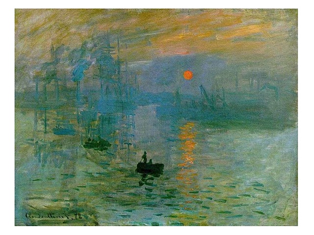 Sol ixent, impressió de Claude Monet