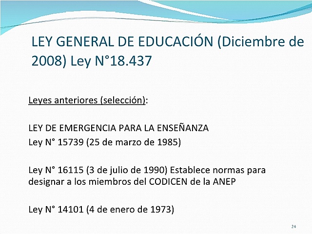 Ley de educación 18.437