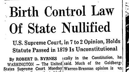 SCOTUS Griswold v. Connecticut