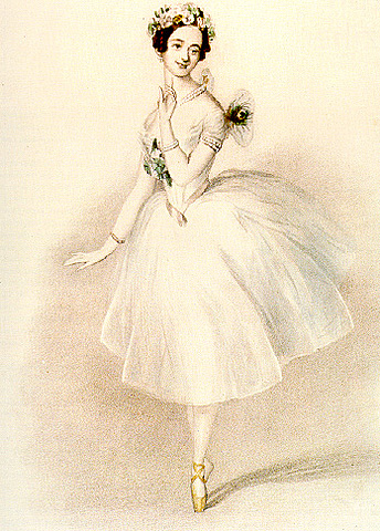 Ballerina Marie Taglioni popularizes dancing on Pointe