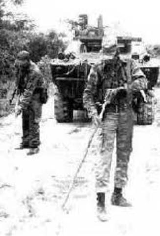 soviet and cuban forces help to install communist gov. in angola