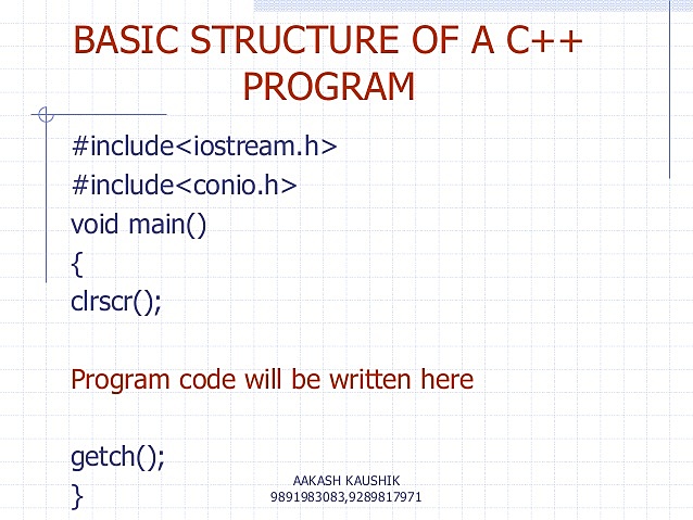 C++ Program Language