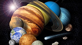 Timeline: Окружающий мир.Планеты солнечной системы.Расположение планет по их размеру.