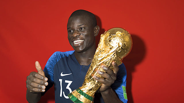 N'golo Kante amb la Selecció de França