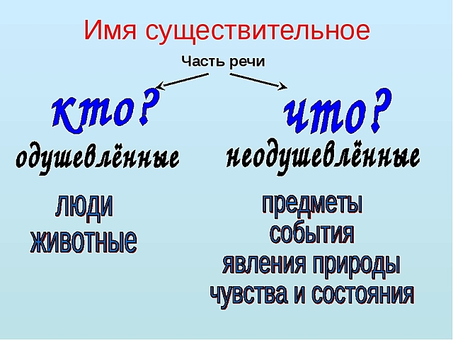 имя существительное