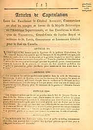 La capitulation de Montréal