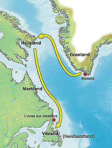 Los vikingos crean colonias en América del Norte