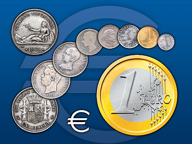 Desaparece la peseta y aparece el euro