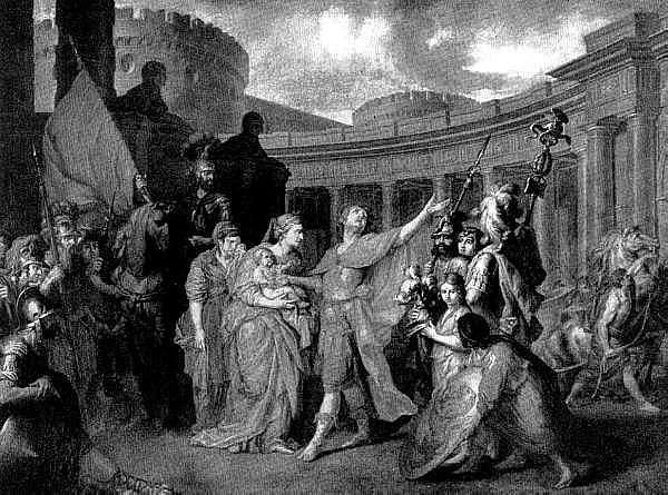 А. П. Лосенко. Прощание Гектора с Андромахой. 1773 г. Москва, Третьяковская галлерея