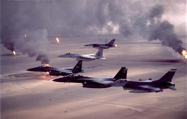Beginning of the Gulf War.
