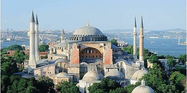 The inauguration of the Hagia Sophia