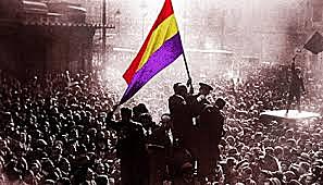 The proclamation of the Second Spanish Republic