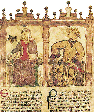 arribada Musà i Tariq a la Península