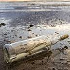 Botella con el mensaje
