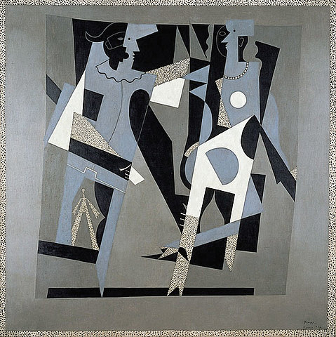 " Арлекін і жінка в намисті"