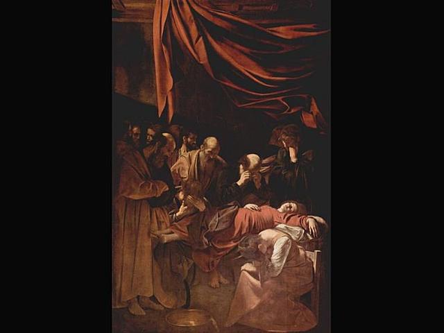 Muerte de la Virgen. Óleo sobre lienzo. Museo Nacional del Louvre, París.