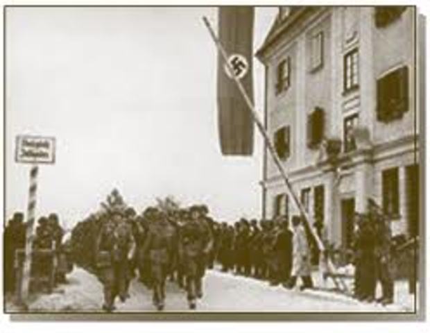 Nazi party invades Austria