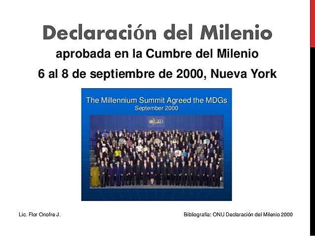 DECLARACIÓN DEL MILENIO