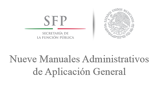 MANUALES ADMINISTRATIVOS DE APLICACIÓN GENERAL
