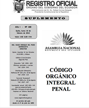 Modificación en el COIP