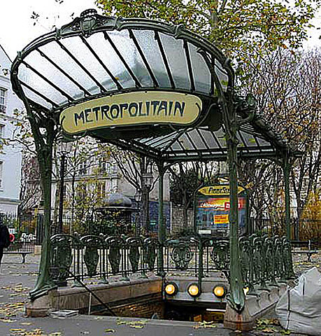 Entrada del Metro de París - Héctor Guimard