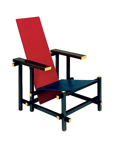 Sillón rojo y azul, Gerrit Rietveld