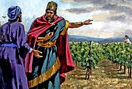 Ahab takes Naboth's vineyard