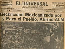 Nacionalización de la industria eléctrica