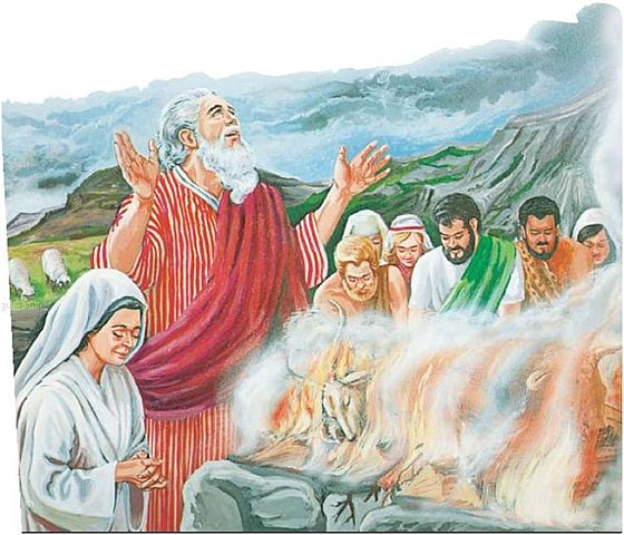 David builds a alter