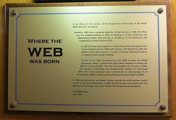 The beginning of the World Wide Web