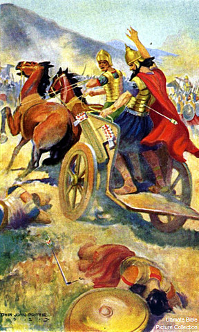 Ahab dies in a battle at Rameth-Gilead